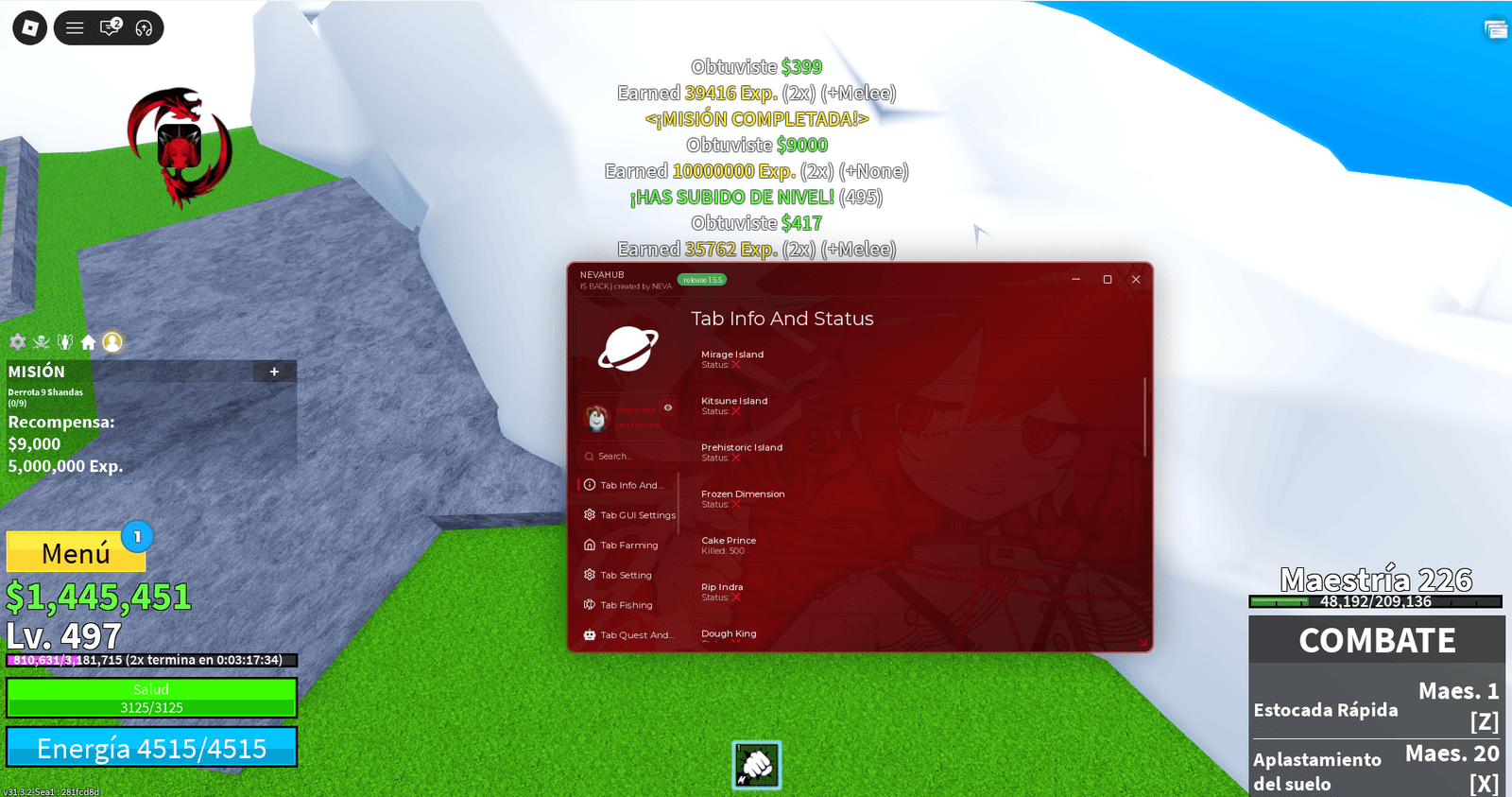Neva Hub – Blox Fruits Script No Key