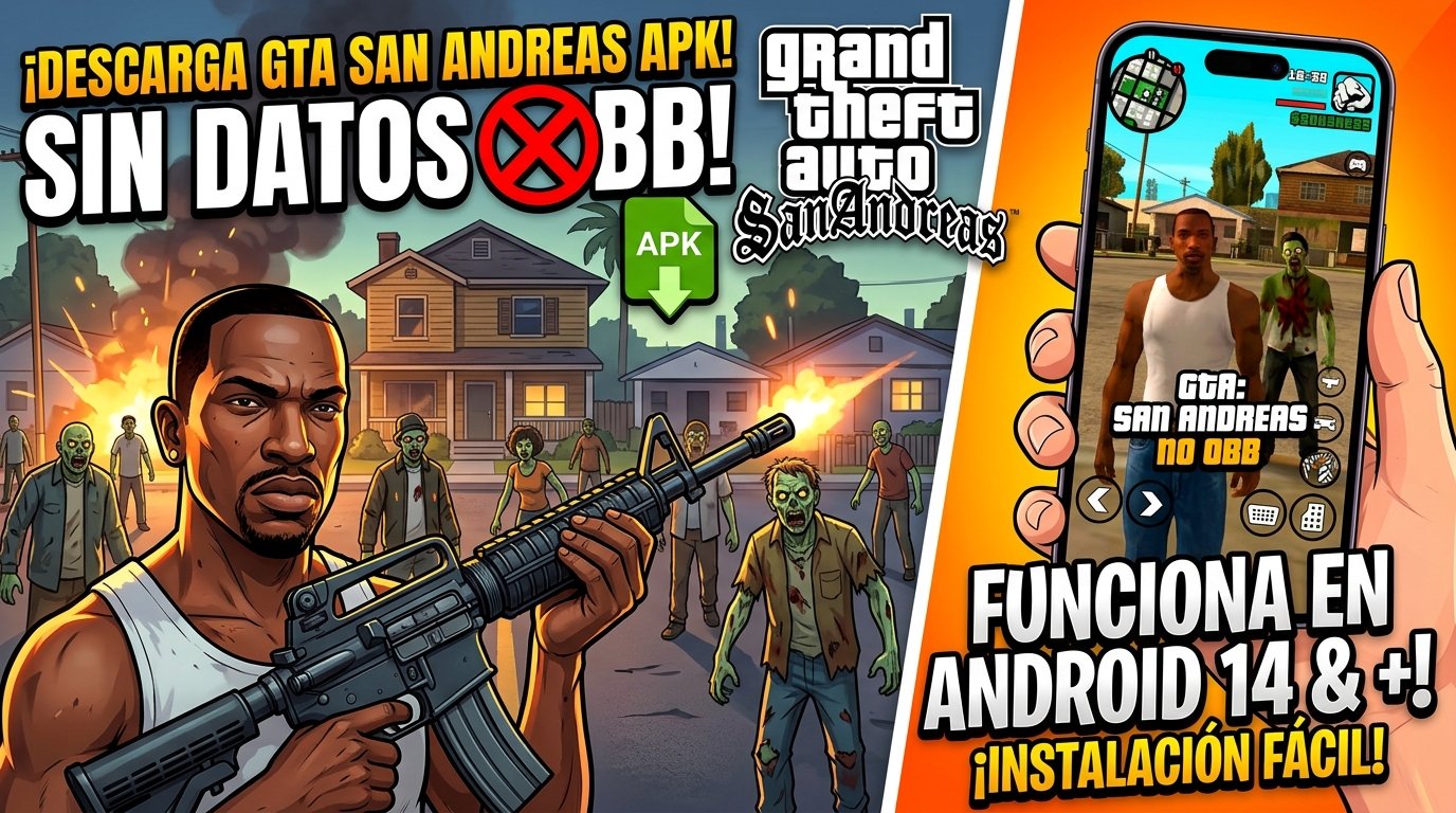 🔥 DESCARGA GTA San Andreas APK Para Android (SIN DATOS OBB) 🎮