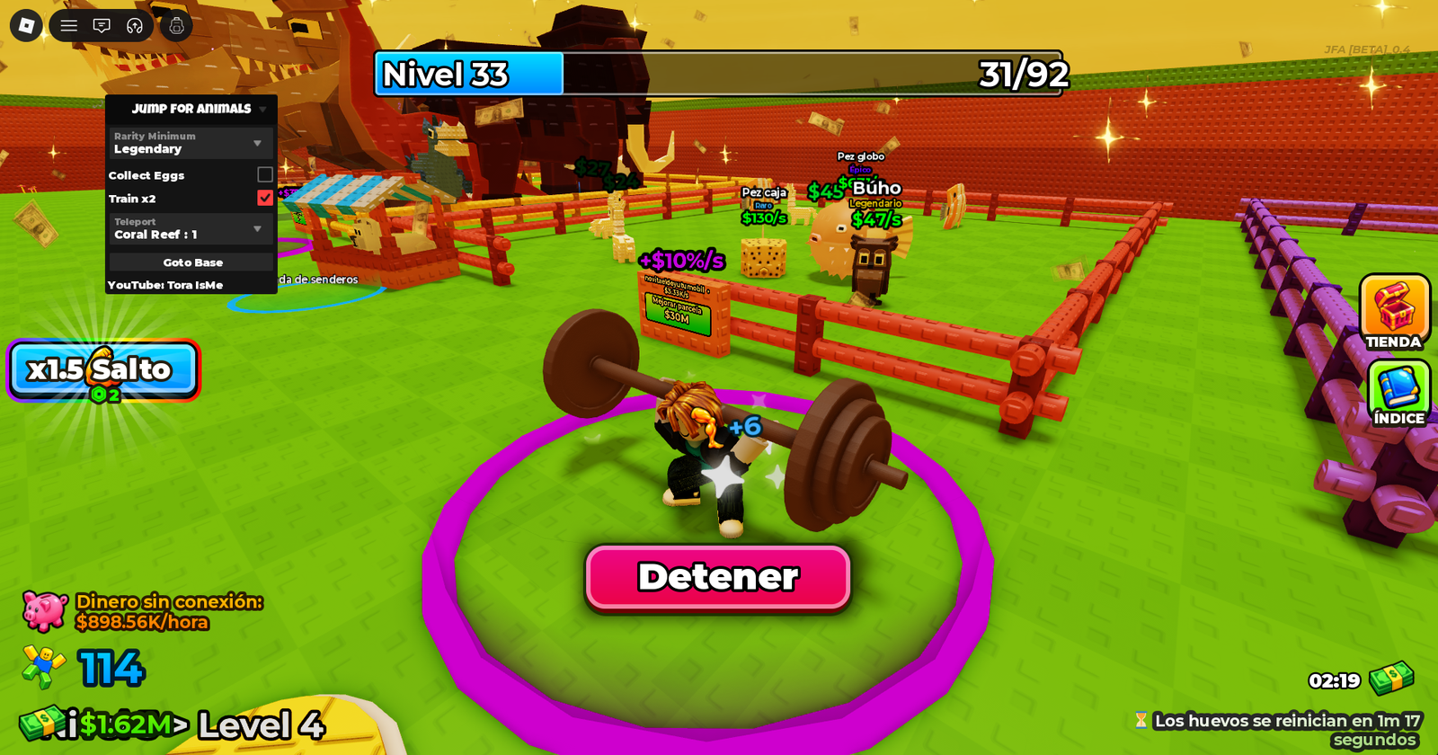Jump for Animals Script Roblox Autofarm Sin Key
