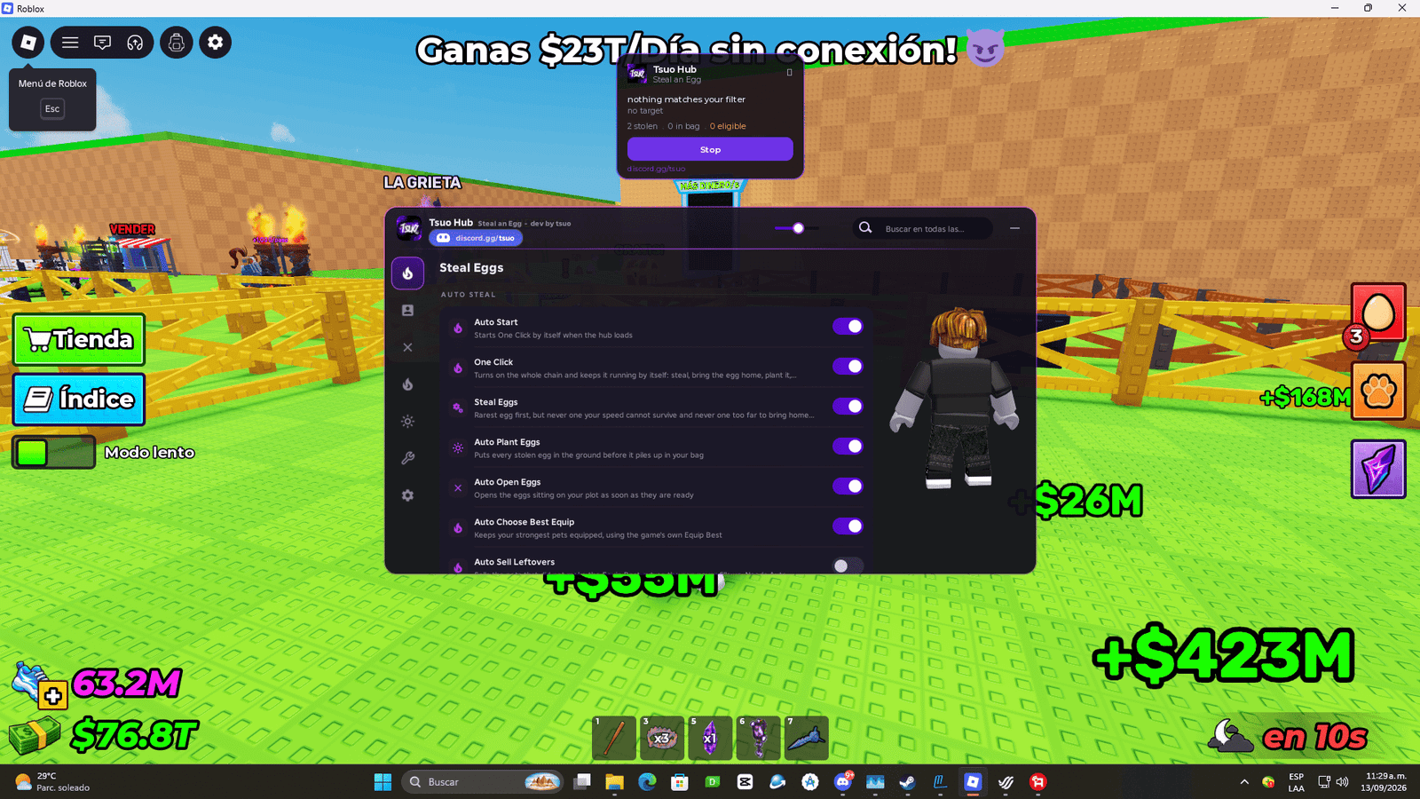 Steal An Egg Script Tsuo Hub No Key